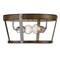 Westinghouse Fixture Ceiling LED Flush-Mount 60W 2-Light Elway 13.75In Barnwood Glassvnz Stl 6126200 - alternate 1